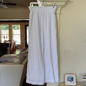 Z Supply White Wide Leg High Waist Pants